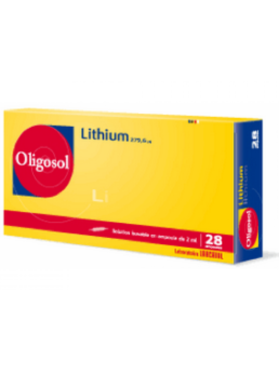 Oligosol Lithium 28 ampollas Labcatal