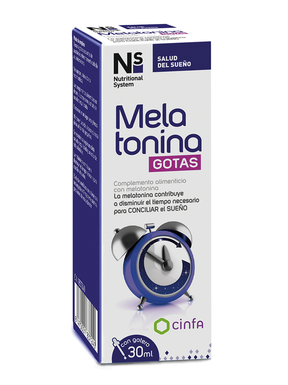 Melatonina gotas 30ml Nutritional System Cinfa