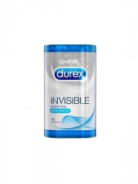 Preservativos Invisible Extra Fino 12 unidades Durex