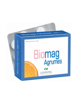 Biomag agrumes 90 comprimidos masticables Lehning