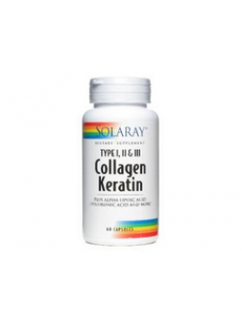 Collagen keratin 60 cápsulas Solaray
